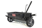 Agri-Fab 100 lb Tow Spiker/Seeder/Spreader, Black & 40-Inch Tine Tow Dethatcher, Black - 45-0543/45-0294