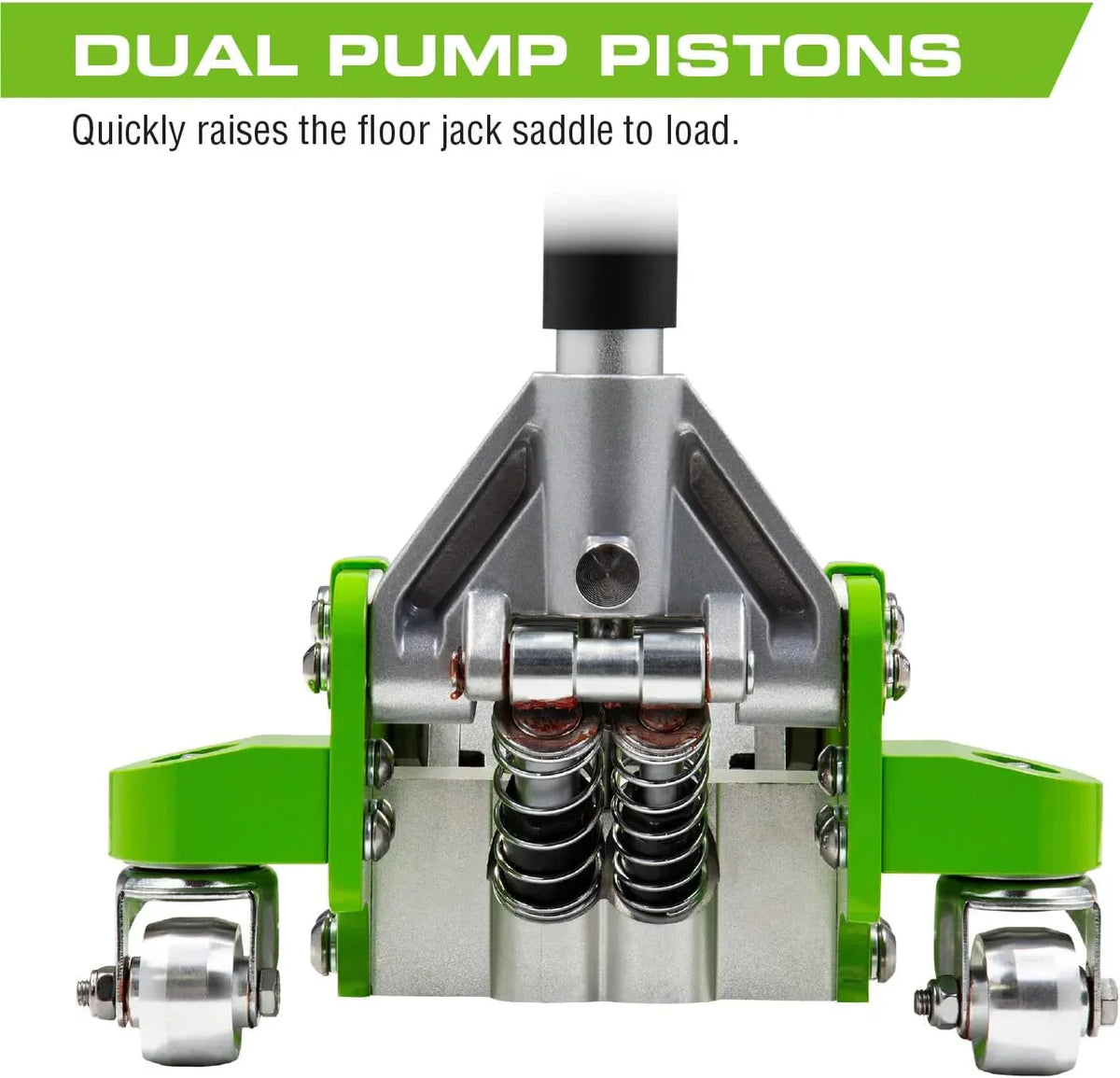 Tools 3-Ton Aluminum Floor Jack, 6000 lb Capacity, Green - A20018_A20019
