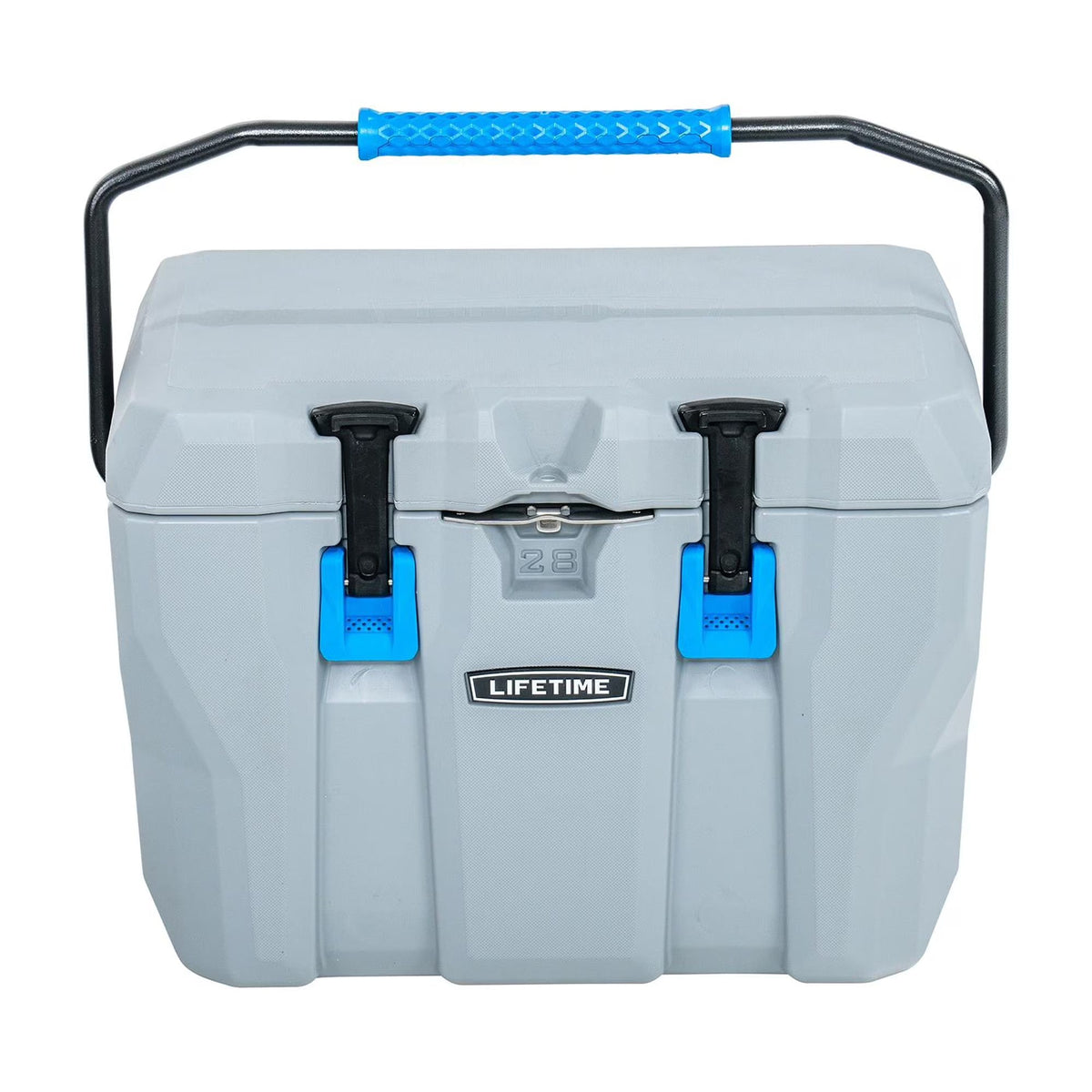 Lifetime Bear-Resistant High Performance Camping Cooler, 28 qt, 20 Can Capacity, Boulder Gray - 91289