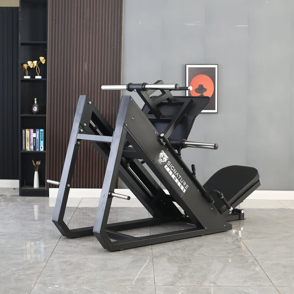 BalanceFrom Plate Loaded Adjustable Leg Press Machine With Extra Plate Storage, 1000-Pound Capacity - SF-L2