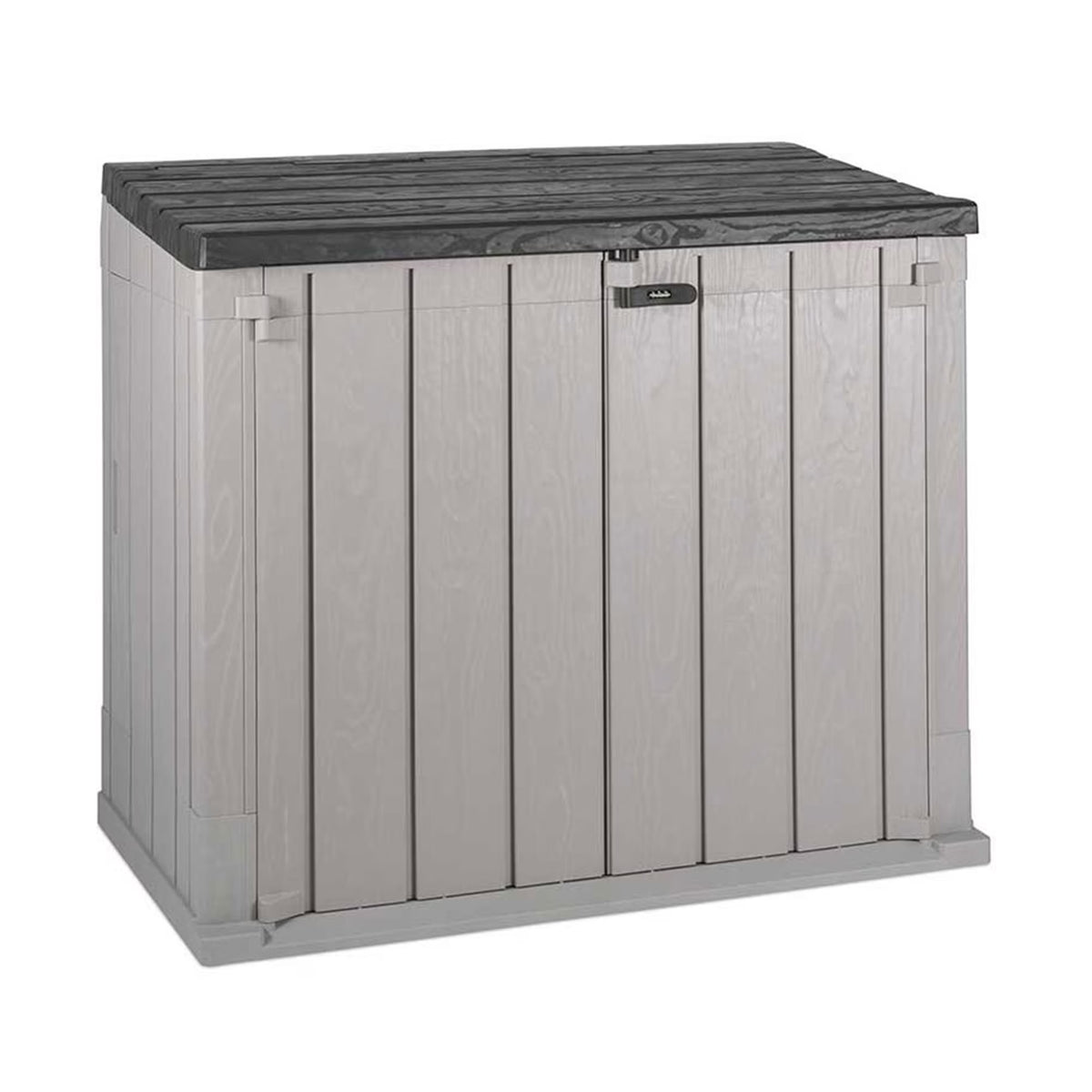 Toomax Outdoor Storage Shed Cabinet, 30 cu ft, Taupe Grey/Anthracite, 52 x 30.5 x 43.5 inches - Stora Way