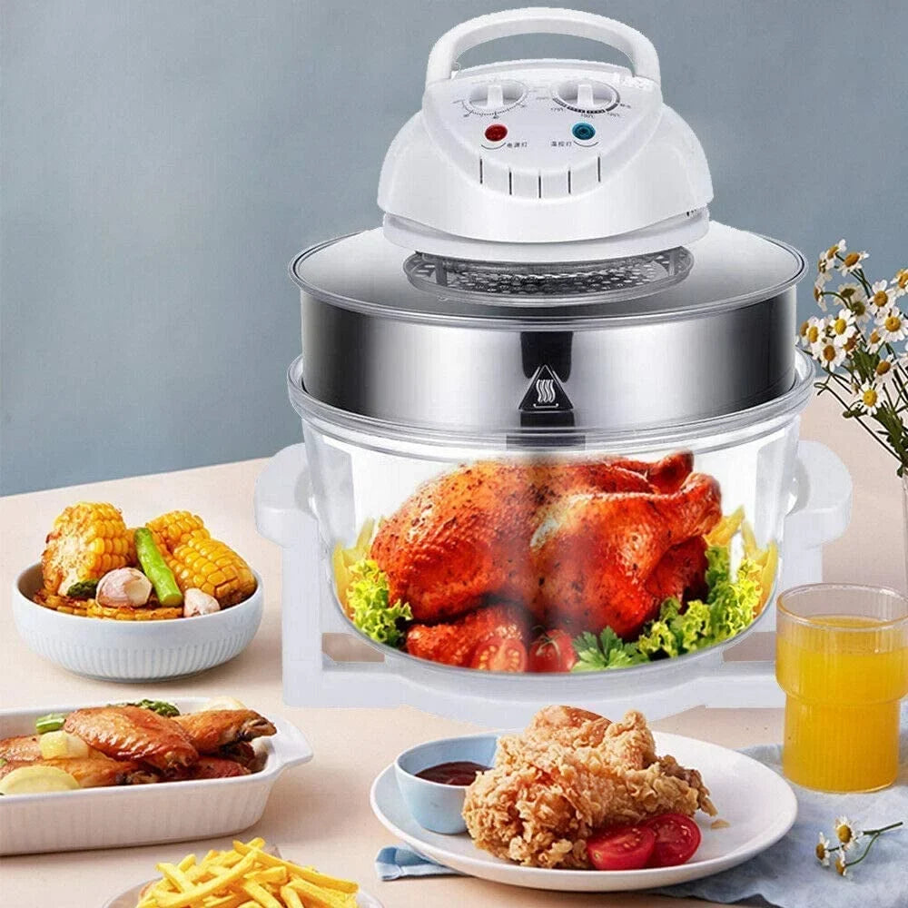 12L Electric Turbo Air Fryer Multifunction Convection Oven Roaster - 110V