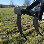 Titan Distributors Inc. 3 Shank Subsoiler Ground Ripper For Category 1 & 2 3 Point Tractors - Quick Hitch Compatible