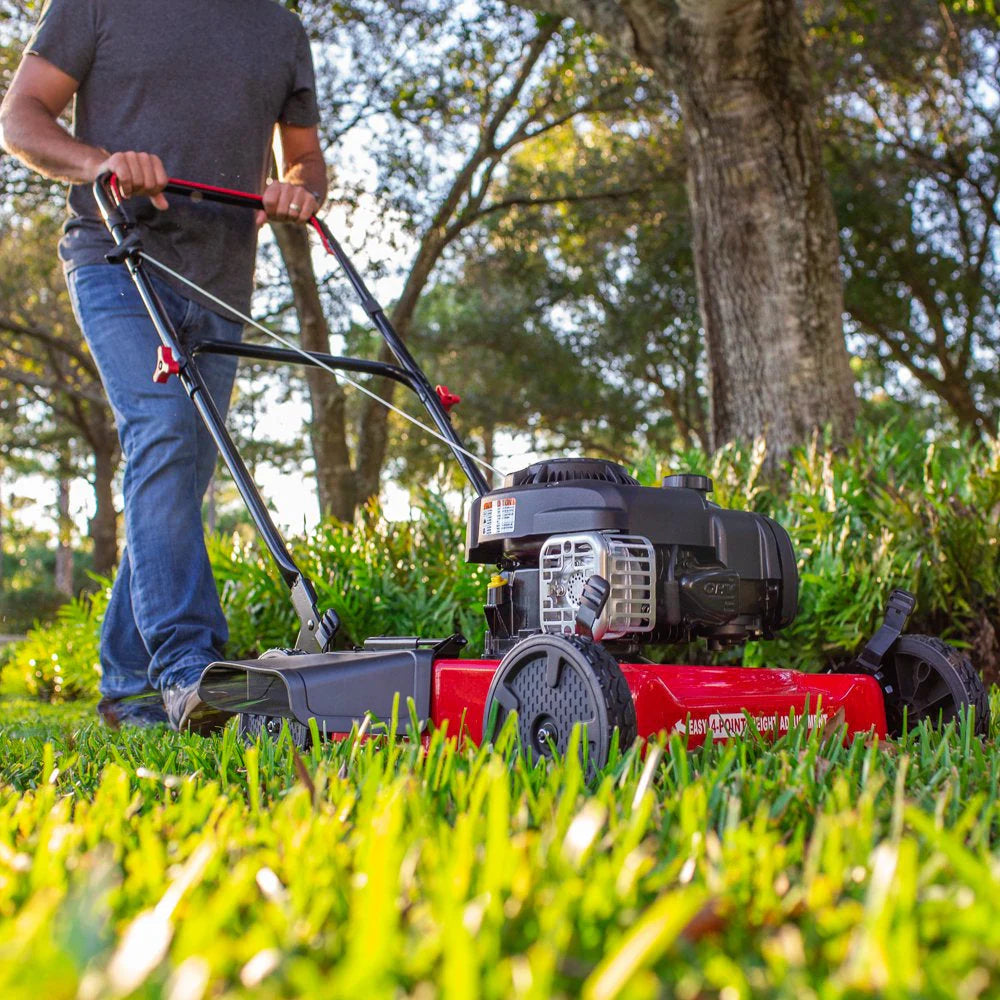 Hyper Tough Gas Push Lawn Mower, 20-Inch 125cc V-Twin Engine