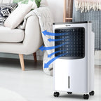 Costway Portable Evaporative Air Cooler Fan Humidifier With Remote Control - 8L