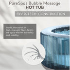 INTEX PureSpa Bubble Massage Spa Set, 4 Person, 77in x 28in - 28425EH