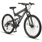 Licorne Bike Strong 2D Premium Hardtail Mountain Bike - Aluminum Frame, 21-Speed Drivetrain