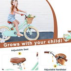 Glerc Girls' Kids' Bike, 12 inch, Pink, Ages 2-4 Years - Little Molly