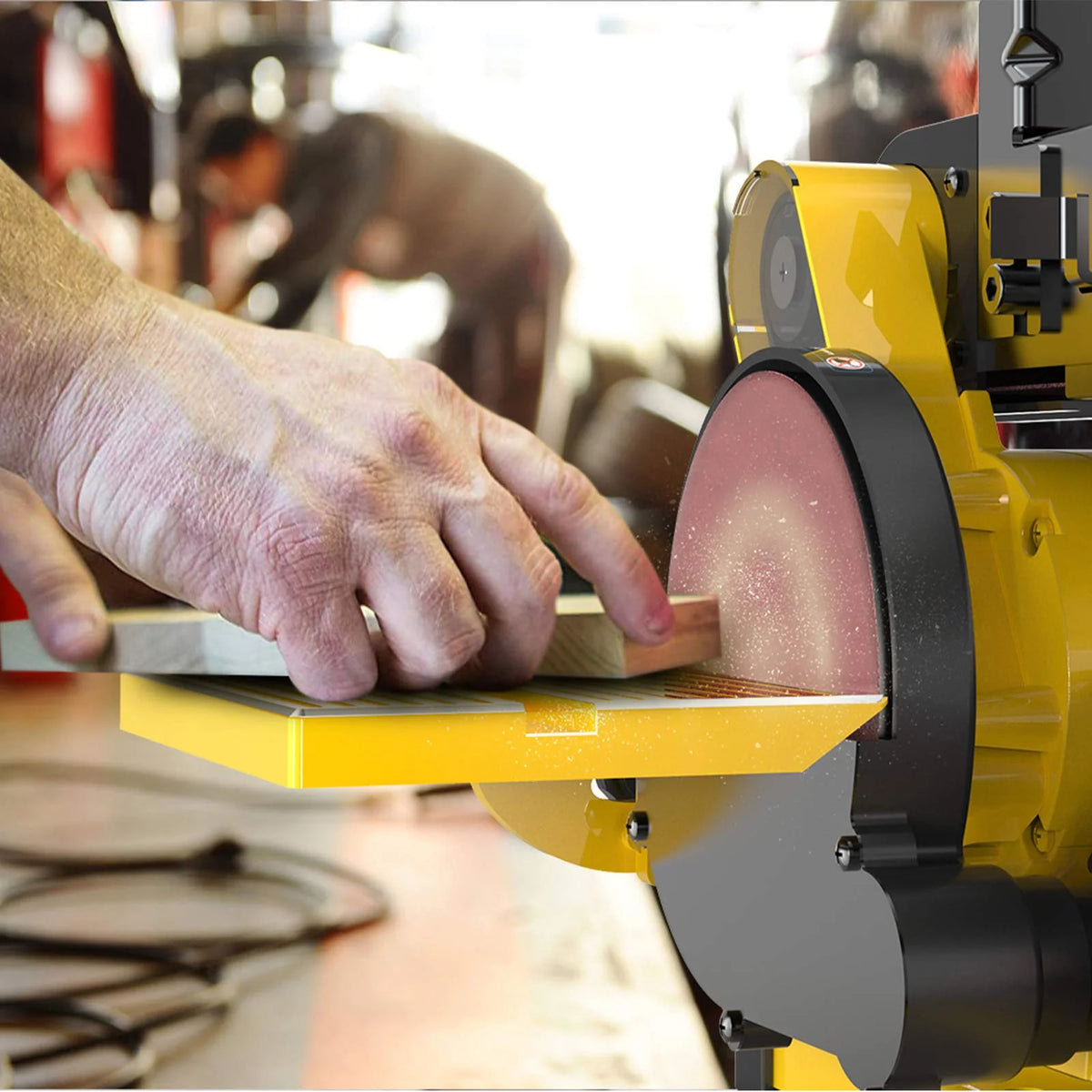 Woodskil Belt And Disc Sander, 4 x 36 in Belt, 6 in Disc, 4.3A