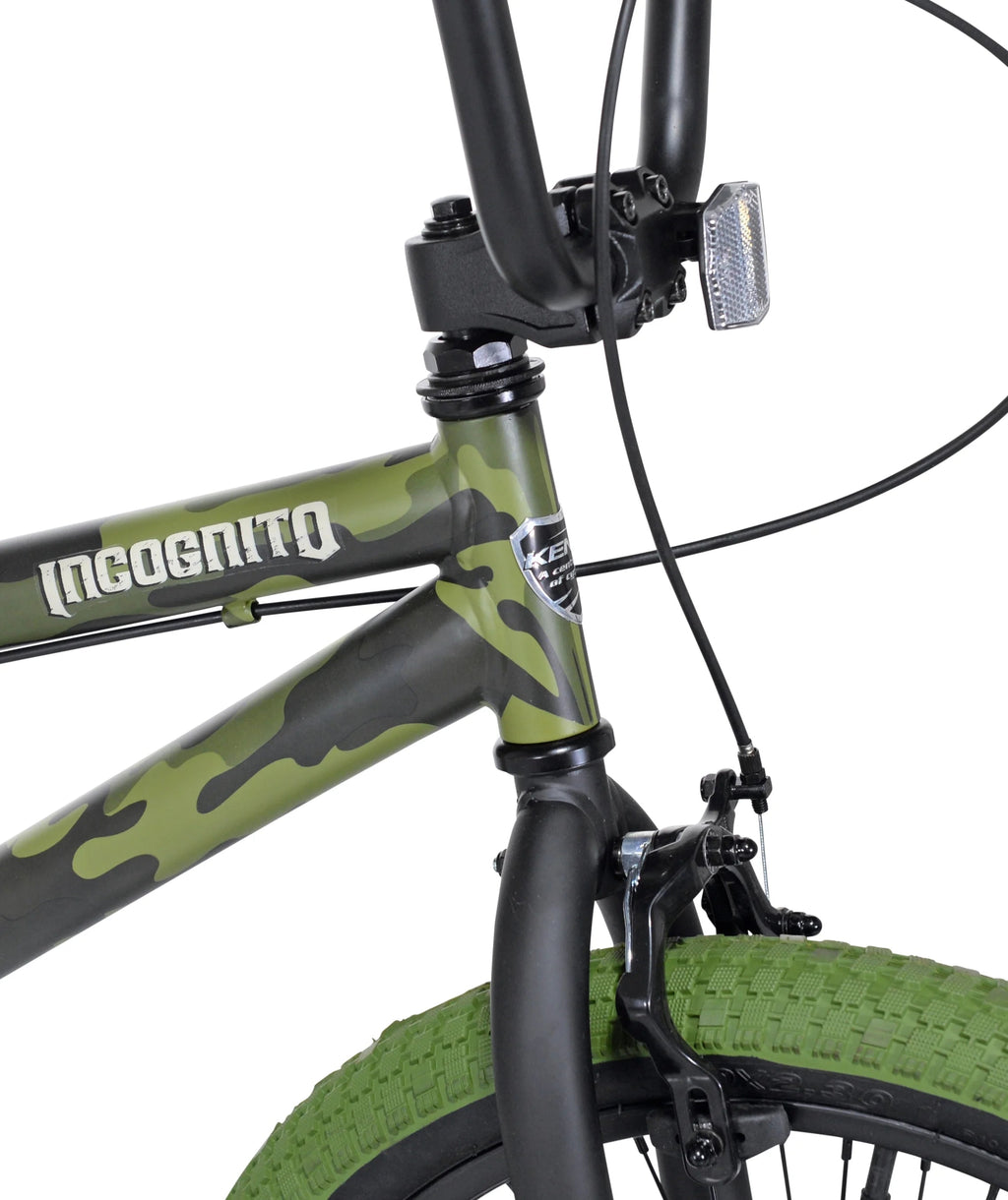 Kent BMX Kids Bicycle 20in Green Camouflage - Incognito
