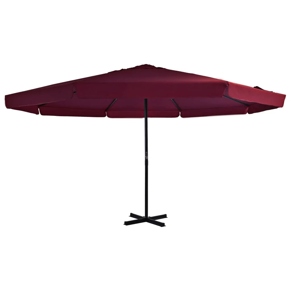 vidaXL Garden Parasol, Azure Blue Polyester With PA Coating, 196.9in x 118.1in