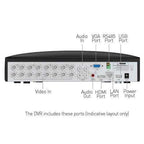 Swann 8 Channel 1080p Full HD DVR Security Recorder With 6 Cameras - Enforcer