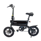 GOTRAX Folding Electric Bike For Adults And Teens, 14 inch, 250W, 15.5 mph, 15 Miles, Black - S2