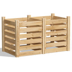 Greenes Fence Cedar Wood Composter 24 in x 24 in x 31 in, 77.3 Gal.