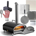 Deco Chef Outdoor Pizza And Grill Oven With 13in Pizza Stone, Black - DGPZG100BLK