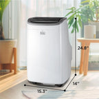 BLACK+DECKER Portable Air Conditioner 10,000 BTU for Rooms up to 450 Sq. Ft., White