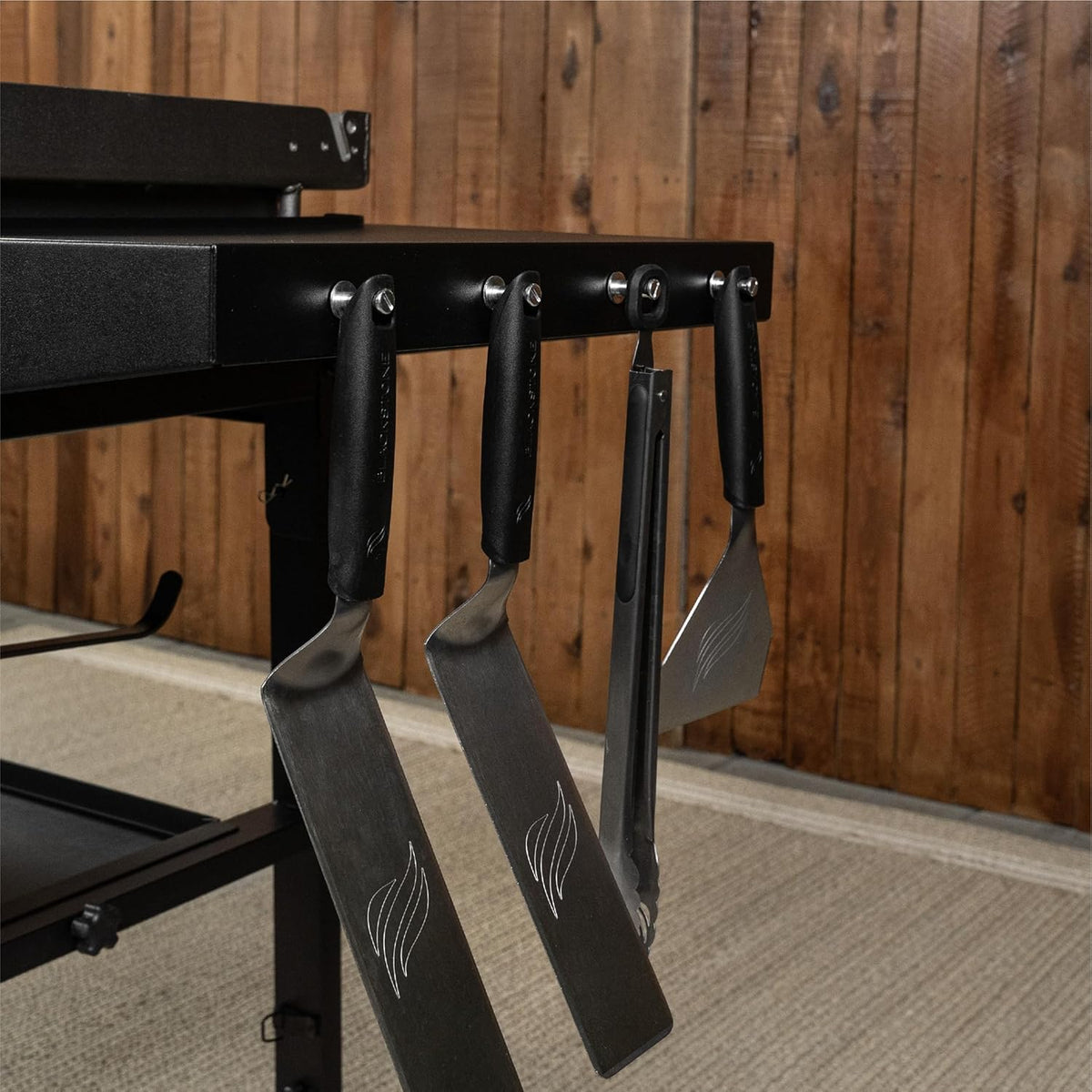 Blackstone 36 in Omnivore Griddle With Folding Side Shelves, Powder Coated Steel, Black - 1554