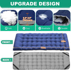 Slsy Folding Camping Cot 2 Pack, 75 x 28 x 14 in, 3.3 Inch 2-Sided Mattress - Carry Bag