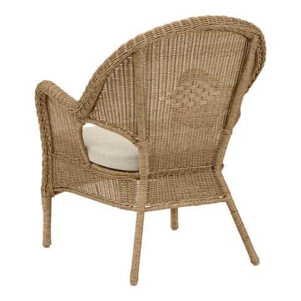 Hampton Bay Rosemont Stackable Outdoor Patio Lounge Chair With Putty Tan Cushion - 65-91-1BR-996
