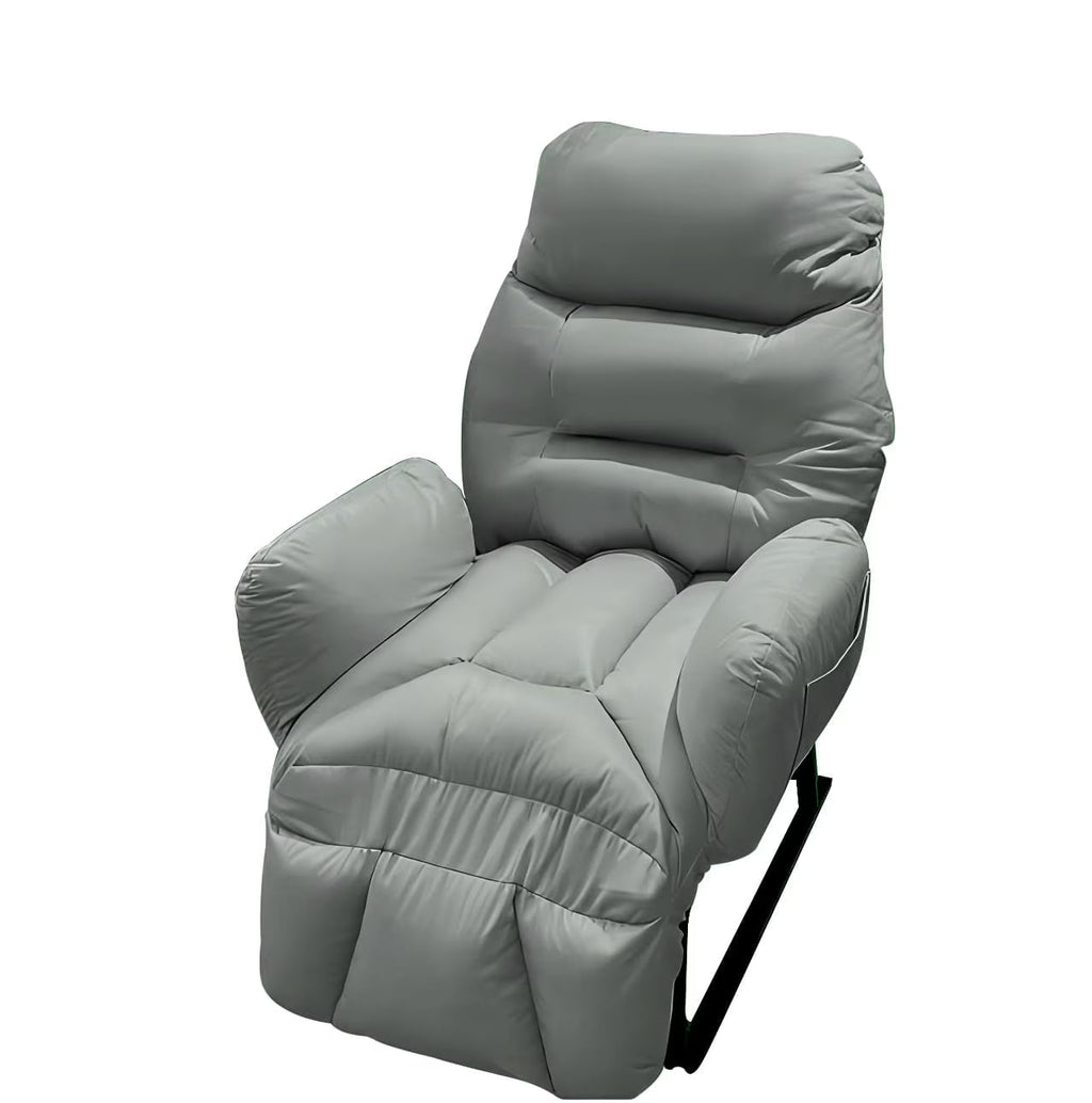 HDUTNGISN Recliner Armchair With Adjustable Backrest, White, 20 x 27.5 x 61.8 in