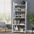 5-Tier Ladder Bookshelf Bookcase With 5 Shelves