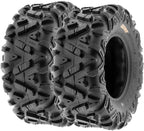 ATV UTV All-Terrain Tire Set, 4 Count, 25x8-12 Front, 25x10-12 Rear, 6-Ply - A033 Power.I