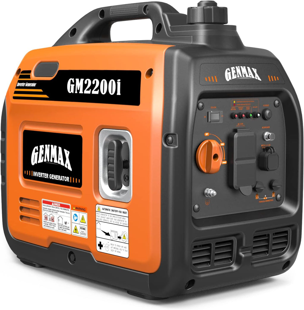 GENMAX Gas Inverter Generator - 2200 Starting Watts / 1800 Running Watts