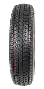2-Pack ST175/80D13 Trailer Tires On White Spoke Rims - Load Range C, 5-Lug Mounting