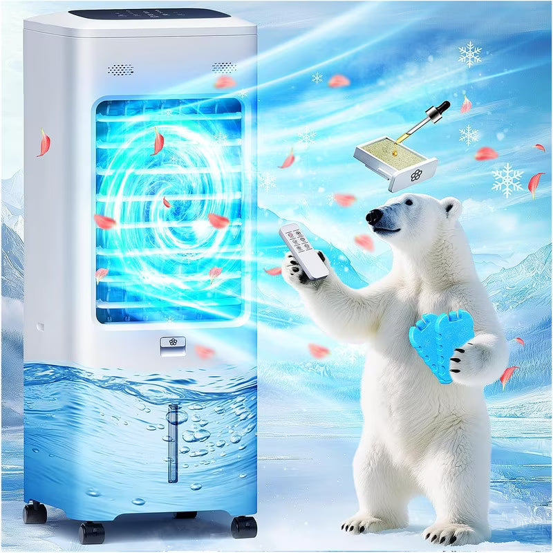 4-in-1 Evaporative Air Cooler With Aroma Box, Remote, 30 inch, 2 Gal Water Tank
