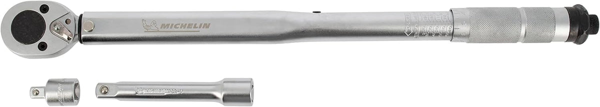 MICHELIN Cric Hydraulique Rouleur 1,8T Et Cle Dynamometrique 1/2 in En Coffret Avec Barre D'extension Et Adaptateur