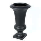 Handmade Fiber Stone Urn Planter Pot, 22.75 in Tall x 13.13 in Diameter