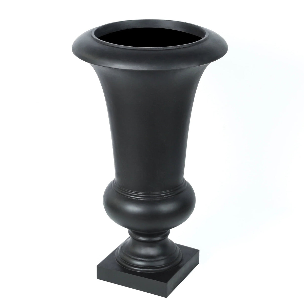 Handmade Fiber Stone Urn Planter Pot, 22.75 in Tall x 13.13 in Diameter
