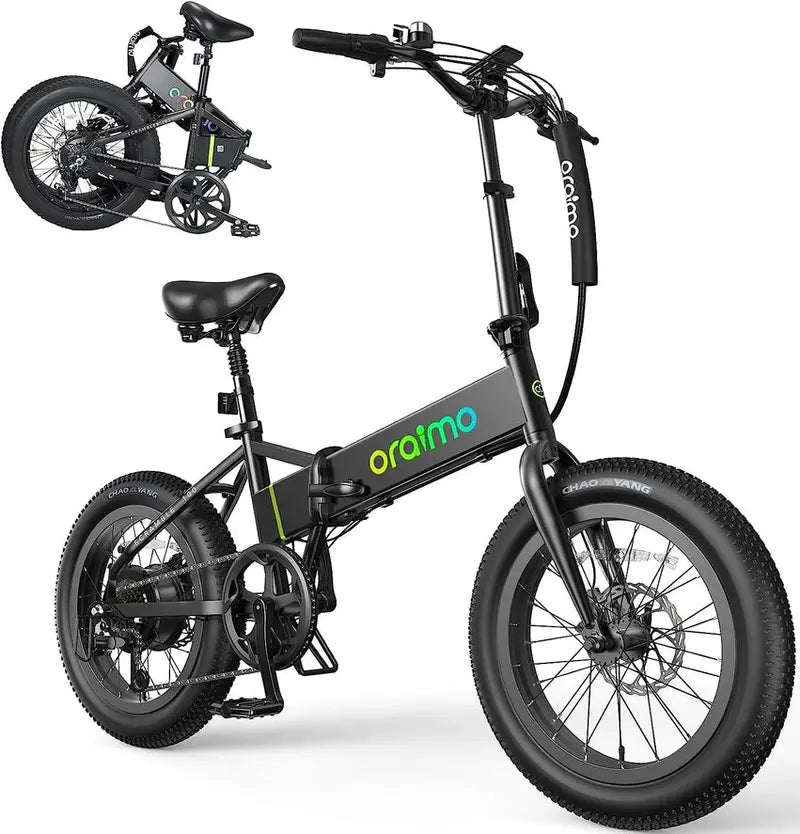 Oraimo Electric Bike, 750W-1000W Motor, 45-Mile Range, 557Wh Hidden Battery, 7-Speed Gear System