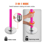 KFFKFF Dance Pole Set, 45mm Stainless Steel, Silver - HM-590S