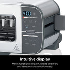 Ninja Foodi 2-in-1 Flip Toaster And Compact Toaster Oven, 2-Slice, 1500 Watts - ST100