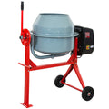 Portable Electric Cement Mixer For Concrete And Mortar - 4 Cu Ft 500W