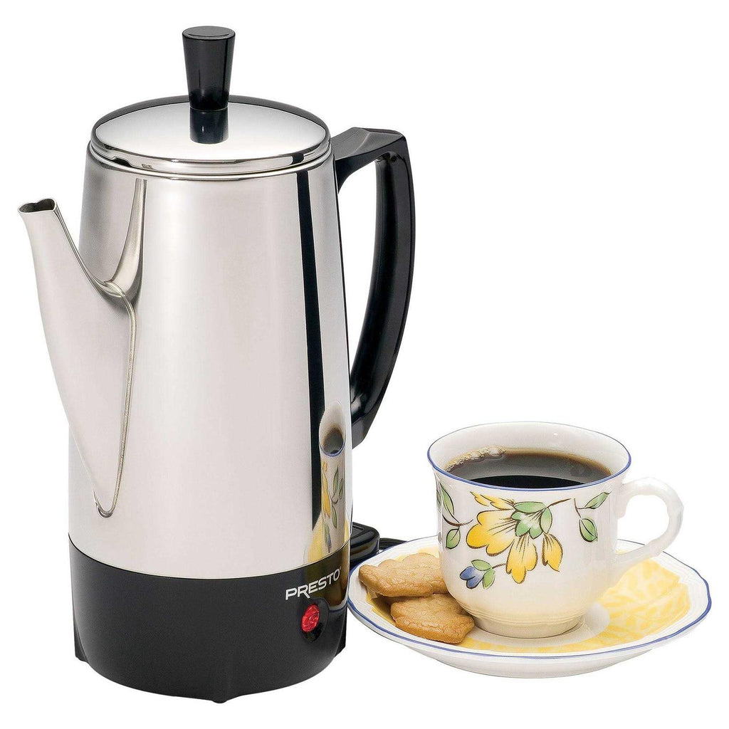 Presto Stainless Steel Percolator Coffee Maker, 6-Cup - 02822