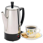 Presto Stainless Steel Percolator Coffee Maker, 6-Cup - 02822