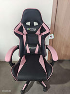 Bigzzia Gaming Office Chair With Headrest And Lumbar Support - Black/Red