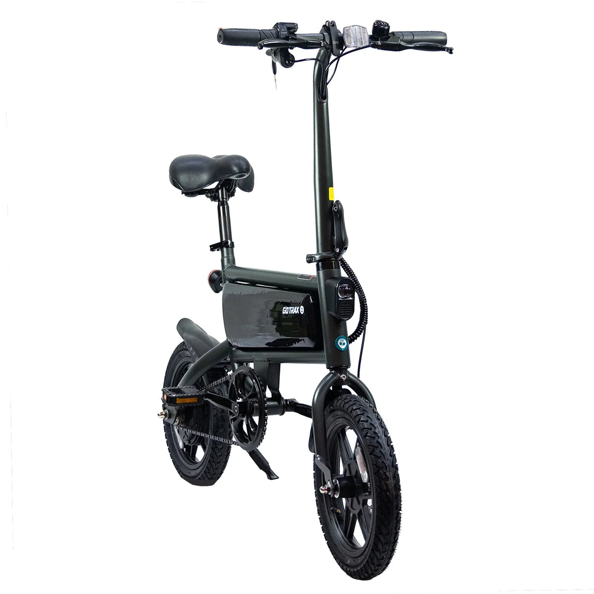 GOTRAX Folding Electric Bike For Adults And Teens, 14 inch, 250W, 15.5 mph, 15 Miles, Black - S2