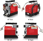 GX pump CS2 Portable PCP Air Compressor, 4500 PSI/30 MPa, 12V DC/110V AC - GX-E-CS2