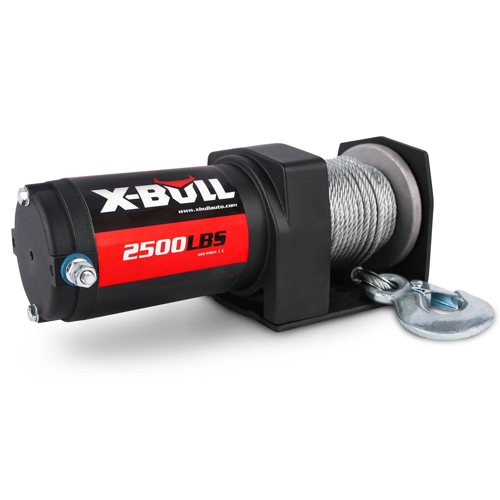 X-BULL 12V Electric Winch, 2500LBS/1134KGS Steel Cable, Wireless