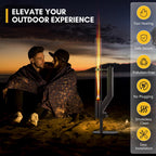 Rayzi 58 Inch Wood Pellet Patio Heater Fire Pit
