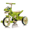 Xuanlur Kids' Dinosaur Tricycle With Flash Wheels, Music And LED Lights - Green