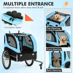 Pet Bicycle Trailer For Small And Medium-Sized Dogs And Cats, 40kg Capacity