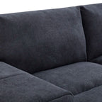 134in Wide Reversible Modular Sectional With Ottoman