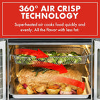 Emeril Lagasse French Door Air Fryer Toaster Oven Combo, 26-Quart, 24 Cooking Functions, Stainless Steel