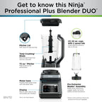 Ninja 1500 W 72 oz Blender, Black - BN751