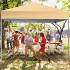 GVDV 10x10 ft Easy Pop Up Outdoor Canopy Tent - Blue