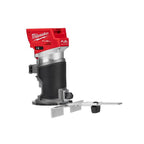 Milwaukee M18 Fuel 18V Lithium-Ion Brushless Cordless Compact Router With Plunge Base - 48-10-5601